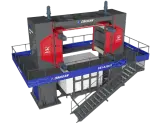 Dinosaw machine Diamond Thin Multi-Wire Saw Machine for 0.5mm Ultra-Thin Slab Slicing