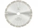 Dinosaw machine showing The segmented design with aggressive diamond concentration ensures rapid material removal and reduces friction.