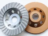 Dinosaw machine showing Match material hardness and finish with soft/medium/hard bonds and grits from coarse to fine.