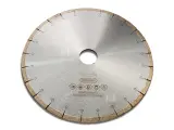 Dinosaw machine showing Sintered structure resists wear; wet cooling extends life.