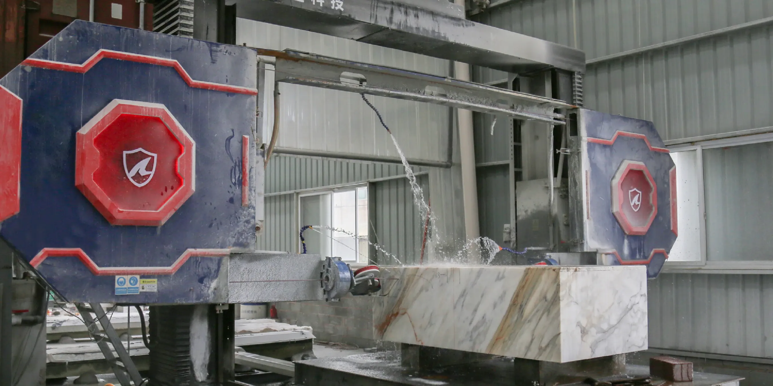 Large Marble Reception Counter Cutting Case Study Using CNC Wire Saw (2).webp