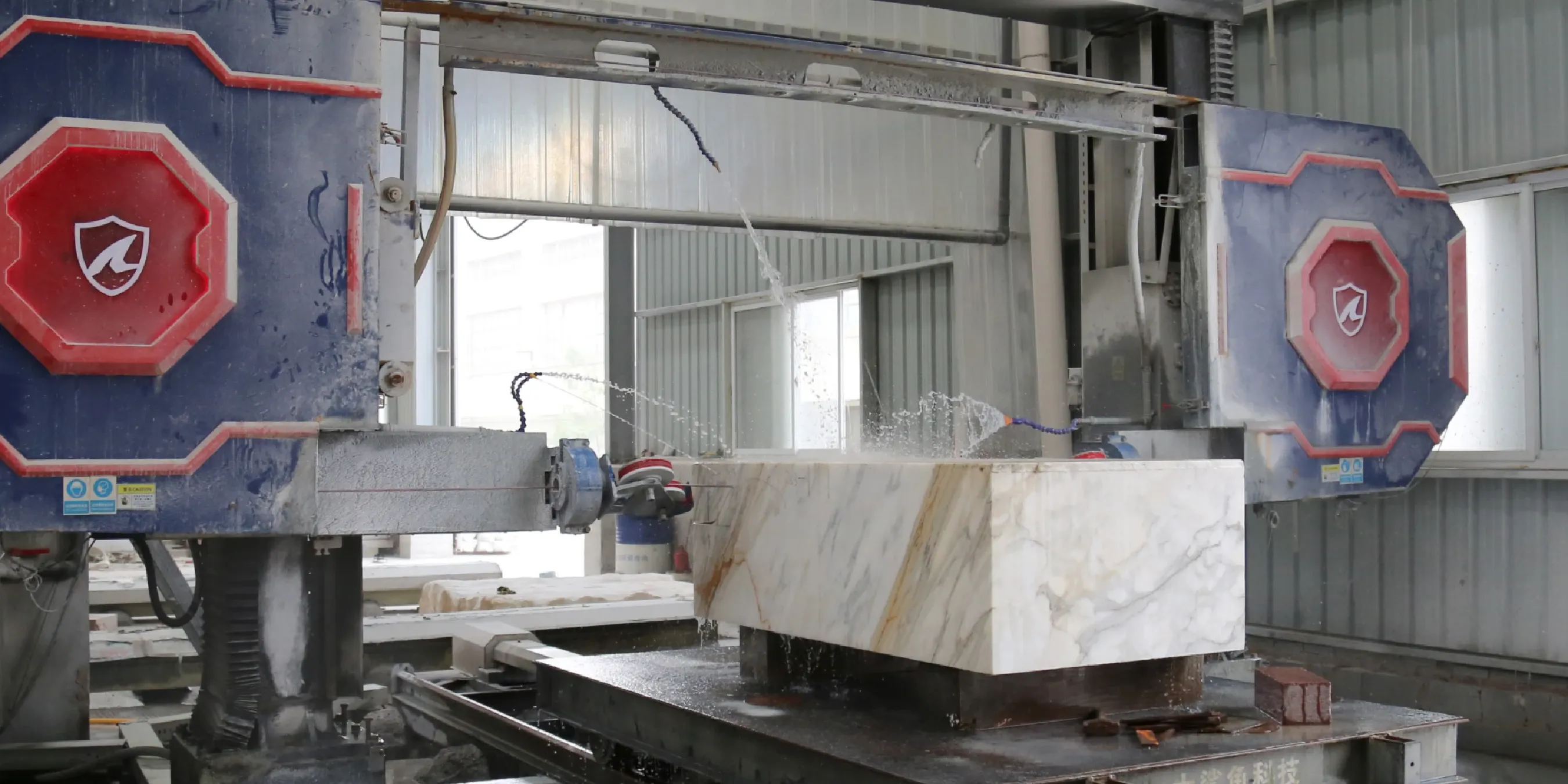 Large Marble Reception Counter Cutting Case Study Using CNC Wire Saw (3).webp