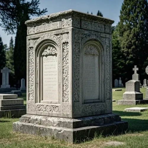 Stone tombstones