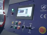Dinosaw machine showing CNC system requires no programming skills - simply set parameters and start automatic processing