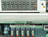 Dinosaw machine showing Visual control panel with custom edge profile library offers one-touch processing