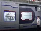 Dinosaw machine showing Cut materials up to several meters in size, with custom dimensions available for oversized projects