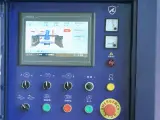 Dinosaw machine showing PLC control with one-time parameter settings enables operators to set and walk away until completion