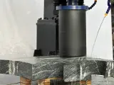 Dinosaw machine showing Diamond segments with controlled exposure cut efficiently through marble, granite and concrete.